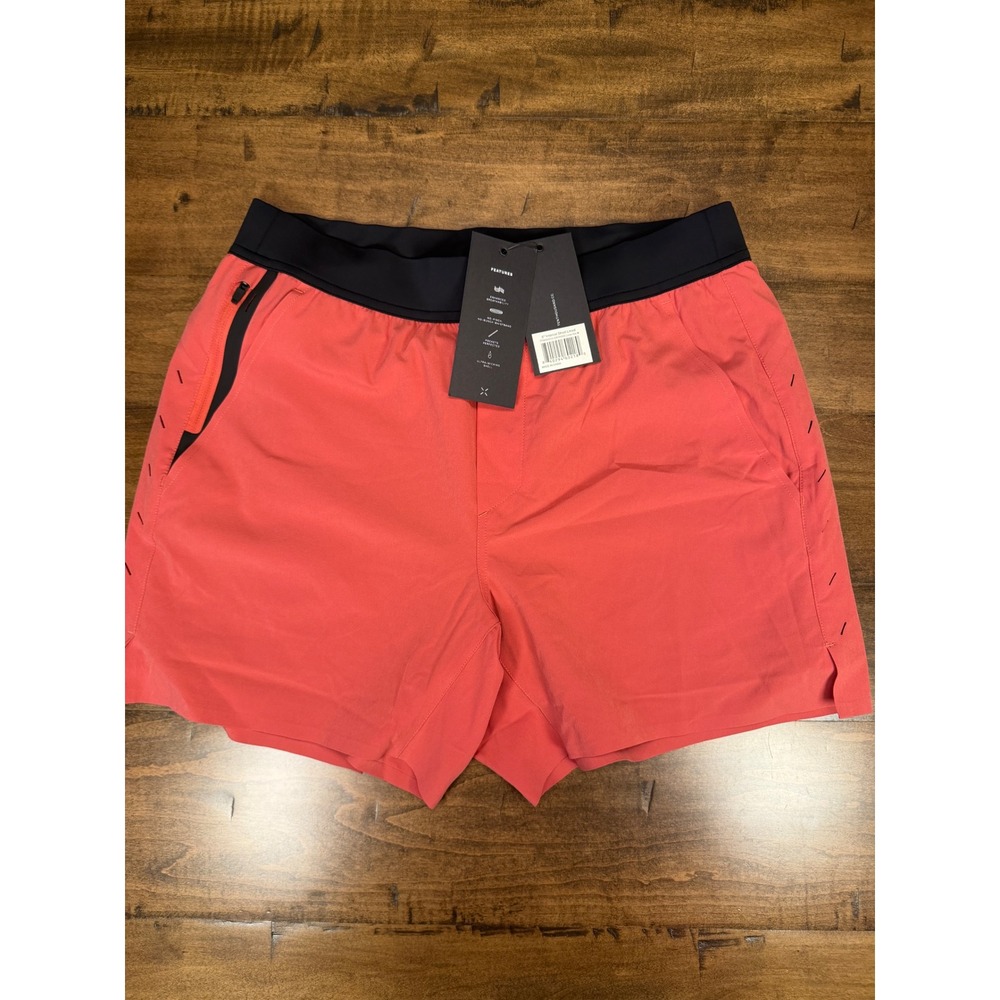 Ten Thousand Mens 5" Interval Short Lined Great Rose Red Training Med NWT - Picture 1 of 6